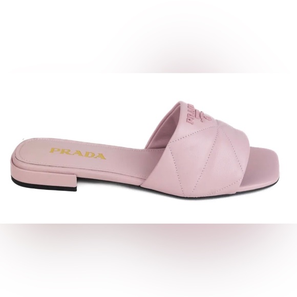 Prada Quilted Nappa Leather Sabots - Picture 2 of 7